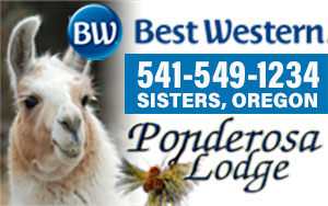 Best Western Ponderosa Lodge in Sisters Oregon 541-549-1234